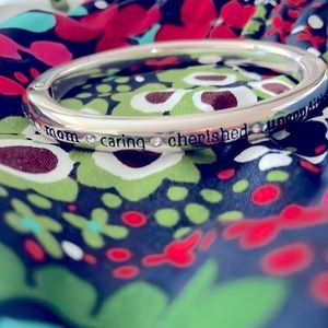 Brighton Mom Silver Crystal Bangle Bracelet - Brand New - unconditional love